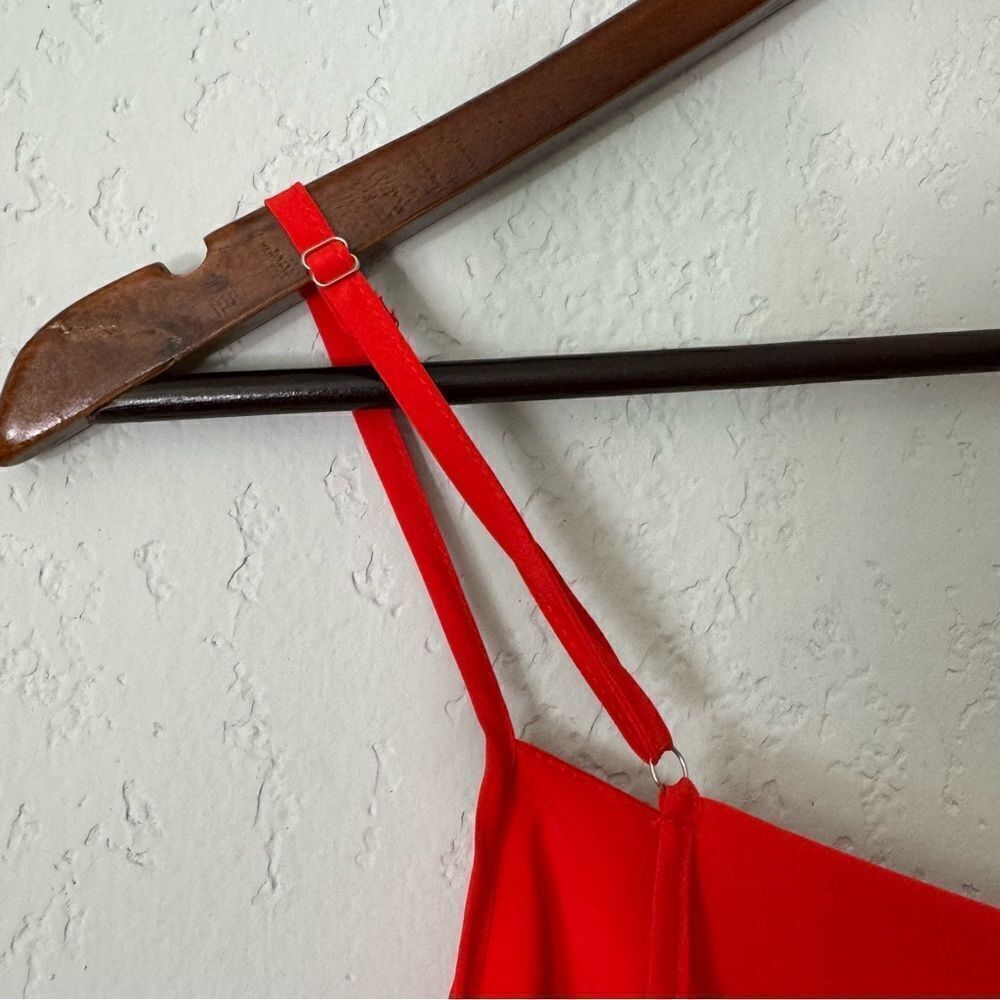 Red Ruffle Camisole Tank Top - Picture 5 of 8